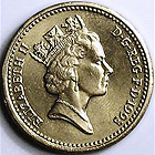 Елизавета II на монетах Британии